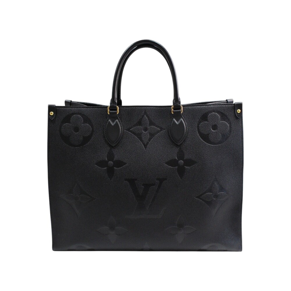 Louis Vuitton Black Handbag On Monogram Travel Go Empreinte Tote Bag the